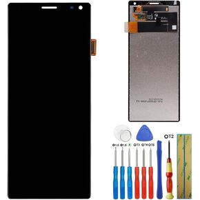 New LCD Screen Compatible with Sony Xperia 10 I3123 I4193 6.0" LCD Touch Screen Display Assembly + Tools(Black)