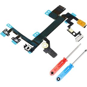 MMOBIEL Volume Control Replacement Compatible with iPhone SE 2022 / SE 2020/8 Series 4.0inch Mute Power on/Off Button Connector incl Screwdriver