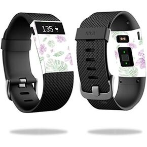 MightySkins Skin Compatible with Fitbit Charge HR Cover Skins Sticker Watch Watercolor Flowers
