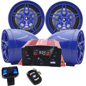 12 فولت دراجة نارية مقاوم للماء FM USB 4 قناة 3 بوصة UTV ATV بلوتوث مكبر للصوت نظام الصوت الصوت ستيريو مكبرات الصوت خالية من اليدين الصوت