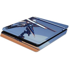 MightySkins Skin Compatible with Sony PS4 Slim Console - Tri Rail | Protective, Durable, and Unique Vinyl Decal wrap Cover | Easy to Apply, Remove, and Change Styles | Made in The USA