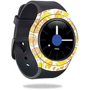 MightySkins Skin Compatible with Samsung Gear S2 3G Cover Skins Sticker Watch Yellow Petals