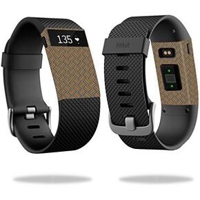 MightySkins Skin Compatible with Fitbit Charge HR Cover Skins Sticker Watch Orange Blue Basket