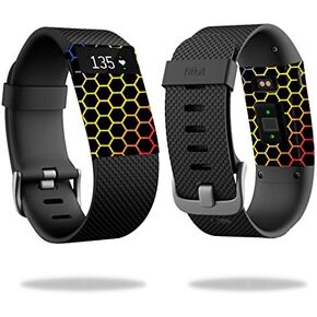 MightySkins Skin Compatible with Fitbit Charge HR Cover Skins Sticker Watch Primary Honeycomb