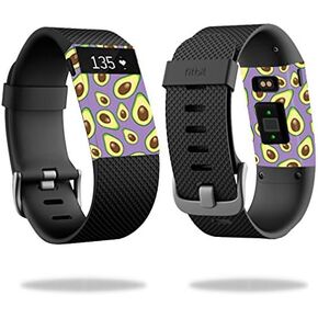 MightySkins Skin Compatible with Fitbit Charge HR Cover Skins Sticker Watch Purple Avocados