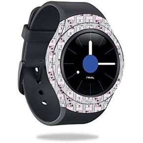 MightySkins Skin Compatible with Samsung Gear S2 3G Cover Skins Sticker Watch Pink Galaxy Bots