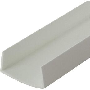 Outwater Plastics White 1" Styrene Plastic U-Channel/C-Channel 36 Inch Lengths (Pack of 4)