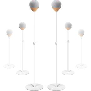 Floor Stand for HomePod mini, Height Adjustable, Balanced and Stable Chassis, Suitable for Living Rooms, Bedrooms, Bathrooms and Gyms (2 Pack Black) in Kuwait