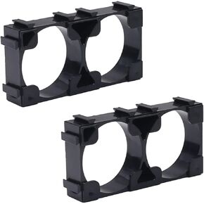 Heyiarbeit 50Pcs 21700 Lithium Ion Cell Double Battery Holder Bracket for DIY Battery Pack 21.7mm Hole Dia
