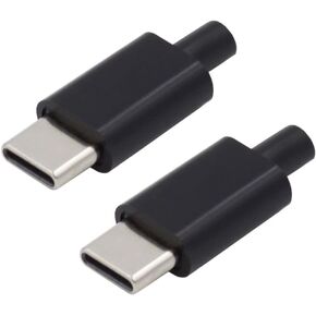 Chenyang 5 حزمة USB C لتقوم بها بنفسك موصل USB 3.1 نوع C 24Pin ذكر التوصيل ميناء إصلاح استبدال محول لحام مع لوحة دارات مطبوعة الإسكان الأسود