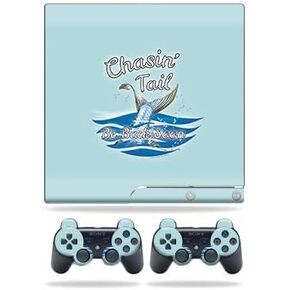 Skin Compatible with Sony Playstation 3 PS3 Slim + 2 Controllers – Chasin Tail | MightySkins Protective, Durable, and Unique Vinyl wrap Cover | Easy to Apply, Remove | Made in The USA