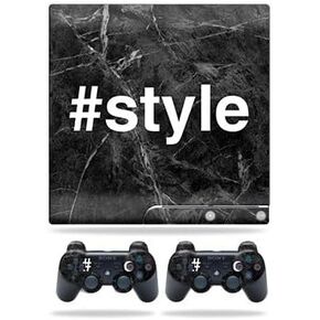 Skin Compatible with Sony Playstation 3 PS3 Slim + 2 Controllers – Style | MightySkins Protective, Durable, and Unique Vinyl wrap Cover | Easy to Apply, Remove, and Change Styles | Made in The USA