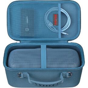 Elonbo Hard Carrying Case for New Bose SoundLink Max Portable Speaker, Large Wireless Waterproof Bluetooth Speaker Travel Bag Storage Holder, Mesh Pocket for USB Cable Charger, Black