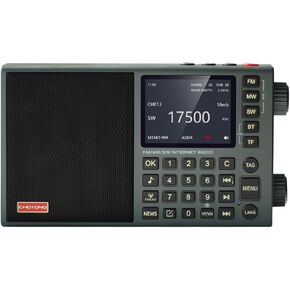 CHOYONG LC90 Mini Internet Radio | Wi-Fi/4G | FM/LW/MW/SW | BT 5.2 | 2500mAh Rechargeable Battery Power | Support TF Card & Earphone | Up to 40K Stations