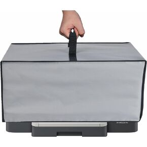 Heavy Duty Fabric Water-proof UV-Resistant Dust Cover for HP OfficeJet 8015e Wireless Color All-in-One Printer/Pro 8135e/Pro 9125e/Pro 8139e/HP ENVY Inspire 7958e Printer (Black)