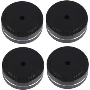Speaker Isolation Feet Pad Stand, Aluminum Alloy Cone Pad Isolation Base Feet Pads Absorb Shock for Audio Speaker Amplifier (4CPS 40 * 15mm)(Black) in Kuwait