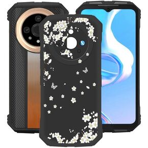 for Doogee V31GT (6.58") Case, Soft Silicone Bumper Shell Black Flexible Rubber Phone Protective Cases TPU Cover for Doogee V31GT - Balloon
