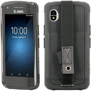 Rugged Case for Zebra EC50 EC55 with Handstrap, Military Grade Shockproof, Protective Cover Compatible with Charging Accessories, Recycled Materials, Black