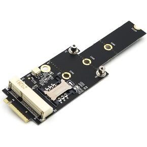 Mini PCI-E to M.2(NGFF) Key M Adapter with SIM Card Slot