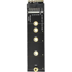 Black Wireless for M.2 A/E for Key Slot to for M.2 for M for Key WiFi Bluetooth-Compatible Adapter for NVMe PCI for Express M.2 Nvme Ssd Adapter Card M2 Key A-E to M2 NVME Adapter Converter Card to