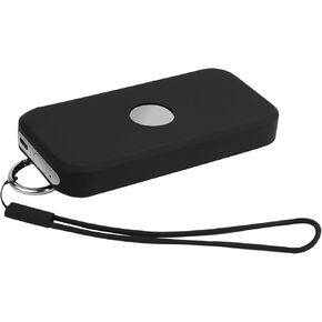 Battery Case for Apple Vision Pro, Soft Battery Bag with Ring and Strap Protective Battery Holder Silicone Battery Carrying Case Portable Accessories for Vision Pro Battery(Black)