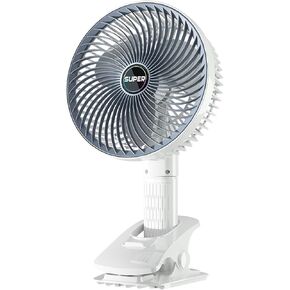 USB Clip Fan 7in USB Desk Table Fan 4-IN-1 Personal Wall Mount Fan Portable Handheld Fan 3 Speed Desktop Cooling Fan Powered by USB PC Netbook for Camping Home Office Outdoor Travel, Strong Wind White