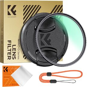 K&F Concept 49mm MC UV Lens Protection Filter with Filter Cap Ultra-Slim 24-Layer Coatings Waterproof UV Filter for Camera Lens (D Series)