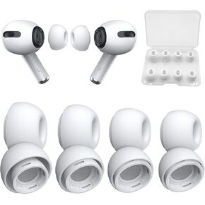 3 Pairs Replacement Ear Tips for Airpods Pro/Airpods Pro 2 Generation with Noise Reduction Hole & Built-in dust Guard Screen, Silicone Ear Tips for Airpods Pro (S/M/L)