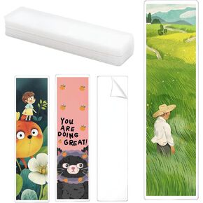 120 Pcs Bookmark Laminating Pouches, 2" x 6" Hot Laminator Sleeves, 5 Mil Bookmark Sleeves Clear Compatible with Most Pouch Laminating Machines