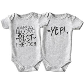 we just become best friends Newborn Twins Outfits Boy And Girl Baby Items outfits matching