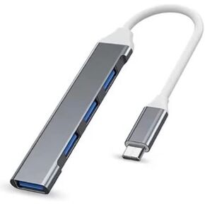 Combo 4 Port 3.0 USB Type C Hub Splitter