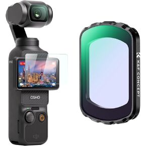 K&F Concept Magnetic Clear-Natural Night Filter for DJI Osmo Pocket 3 -Light Pollution Reduction Filter for Night City Sky/Star Shots, Optical Glass/HD/Multi-Coated Filters