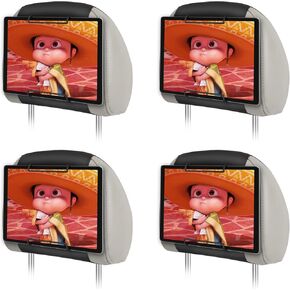 حامل الكمبيوتر اللوحي للسيارة WONNIE، متوافق مع الأجهزة اللوحية مقاس 10-12.9 بوصة، حزام مسند رأس قابل للتعديل، سهل التركيب، تصميم مضاد للانزلاق والخدش، يشمل الضمان in Kuwait