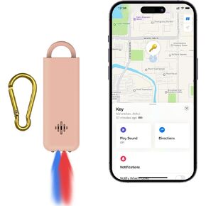 6-in-1 Personal Safety Alarm with GPS Location (iOS Only, Android Not Supported), Position Kids Elderly, Bluetooth Key Finder, Item Anti Lost Reminder, 130dB Sound, Strobe Lights, Women Self Defense