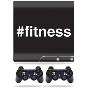 Skin Compatible with Sony Playstation 3 PS3 Slim + 2 Controllers – Fitness | MightySkins Protective, Durable, and Unique Vinyl wrap Cover | Easy to Apply, Remove, and Change Styles | Made in The USA