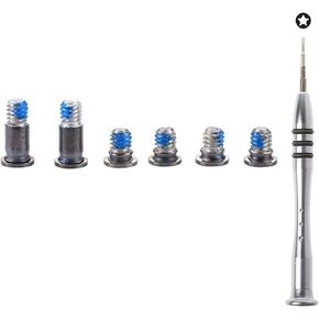 Replacement 6pcs/Set Bottom case Screws + 1pcs 5 Point Pentalobe Screwdriver for MacBook Pro Retina 16" A2141 MVVJ2LL/A MVVK2LL/A EMC 3347 2019 Year (Gray) in Saudi Arabia