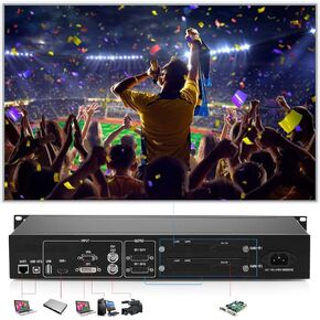 LED Display Video Wall Processor HD TV Max Load of 1920 × 1200 @60Hz Video Wall Controller Kystar KS600