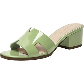 Women's Chunky Open Toe Low Block Heels Kitten Dressy Heels for Women Low Heel Sandals for Women Summer Comfy Heels
