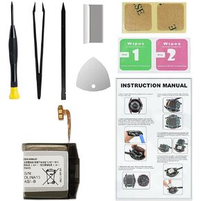 Fit for 45mm Galaxy Watch 3 Battery Replacement, EB-BR840ABY Battery for Samsung Galaxy Watch 3 SM-R840 SM-R845 40mm, with Installation Manual, Repair Toolkit