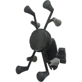 Strg Phone Mount with U-Bolt Base, Bike Handlebar Phone Holder for Rails 0.5'' to 1.25'' in Diameter for All Phone Motorcycle ATV/UTV Bike and More Rails