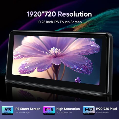 ستيريو سيارة 10.25 بوصة لسيارة BMW X5 X6 E70 E71(2007-2010) مع نظام CCC، ترقية راديو المصنع Android Auto Wireless CarPlay Bluetooth 1920 * 720p IPS شاشة تعمل باللمس in Kuwait