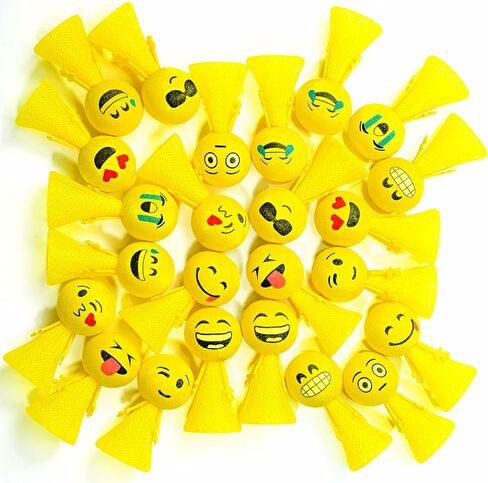 PROLOSO Jumping Popper Colorful Spring Launchers Bouncy Toy Balls 24 Pcs in Saudi Arabia