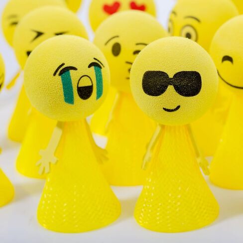 PROLOSO Jumping Popper Colorful Spring Launchers Bouncy Toy Balls 24 Pcs in Saudi Arabia