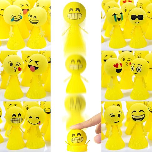 PROLOSO Jumping Popper Colorful Spring Launchers Bouncy Toy Balls 24 Pcs in Saudi Arabia
