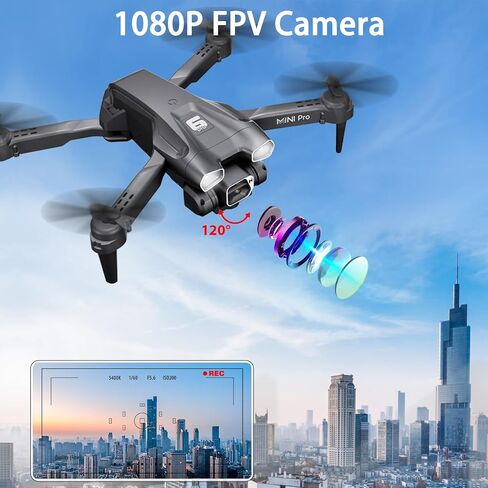 طائرة بدون طيار مع كاميرتين للبالغين، طائرات بدون طيار صغيرة FPV بدقة 1080 بيكسل للأطفال المبتدئين، ألعاب كوادكوبتر RC قابلة للطي للأولاد والبنات مع تثبيت الارتفاع، قلاب ثلاثي الأبعاد، 3 سرعات، وضع بدون رأس، حقيبة حمل in Kuwait