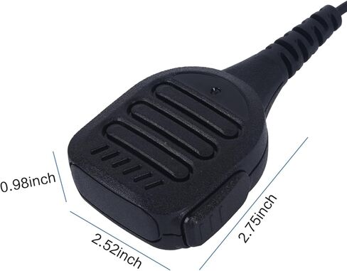 Waterproof Radio Speaker Mic Walkie Talkie Shoulder Handheld Microphone with PTT for Ailunce HD1 HAG1 Retevis RT29 RT47 RT47V RT48 RT82 RT83 RT87 NR30 EX500 GP328plus Black (328plus-01) in Saudi Arabia