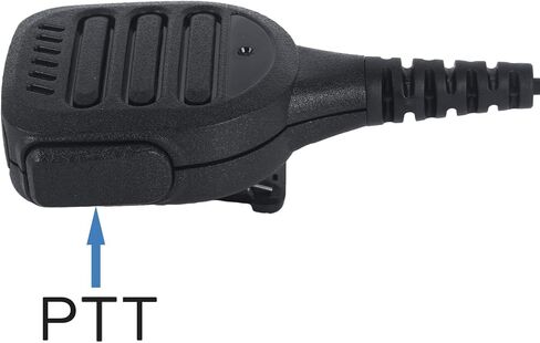 Waterproof Radio Speaker Mic Walkie Talkie Shoulder Handheld Microphone with PTT for Ailunce HD1 HAG1 Retevis RT29 RT47 RT47V RT48 RT82 RT83 RT87 NR30 EX500 GP328plus Black (328plus-01) in Saudi Arabia
