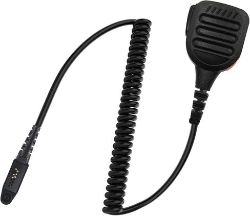 Waterproof Radio Speaker Mic Walkie Talkie Shoulder Handheld Microphone with PTT for Ailunce HD1 HAG1 Retevis RT29 RT47 RT47V RT48 RT82 RT83 RT87 NR30 EX500 GP328plus Black (328plus-01) in Saudi Arabia