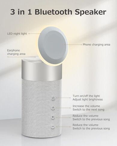 Bluetooth Speaker, Night Light, 15W Magnetic Fast Charging for Apple in Kuwait