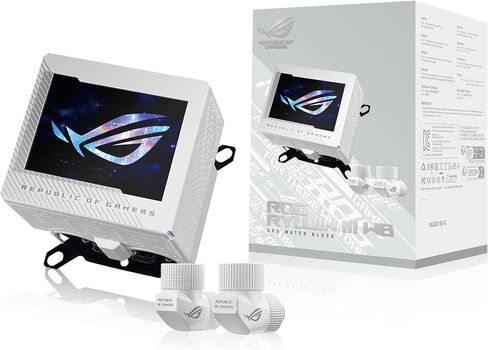 كتلة المياه لوحدة المعالجة المركزية ASUS ROG RYUJIN III WB WHT - Intel® LGA 1700، 1200، 115X - مقبس AMD AM4، AM5 - لوحة Asetek النحاسية الباردة in Kuwait